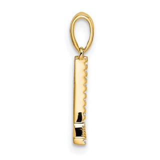 10K Yellow Gold Diamond Letter L Initial Pendant PM9798L-004-1YA