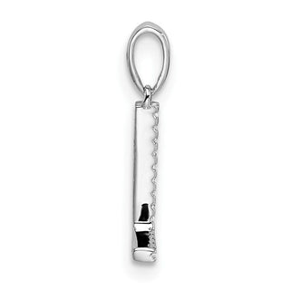 14K White Gold Diamond Letter L Initial Pendant PM9798L-004-WA