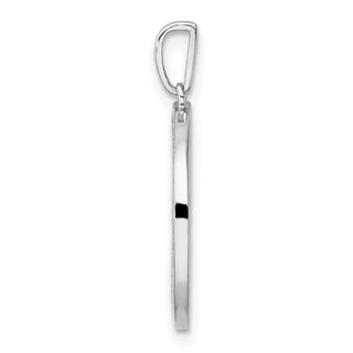 14K White Gold Gatsby Diamond Initial L Charm