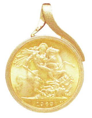 14K Yellow Gold Bezel Pendant