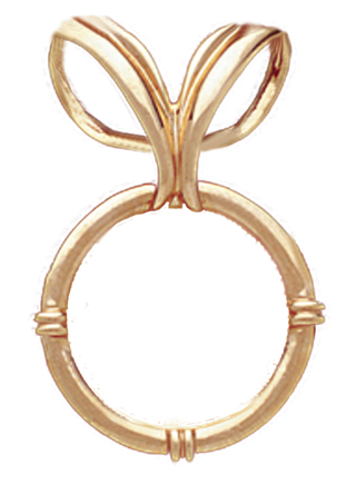 14K Gold NAUTICAL SLIDE Pendant 22 mm