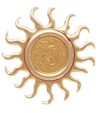 14K Gold SUNBURST SLIDE Bezel - 23.3 mm