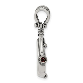 Sterling Silver & Bronze Antiqued Widows Mite Coin Pendant QAC100