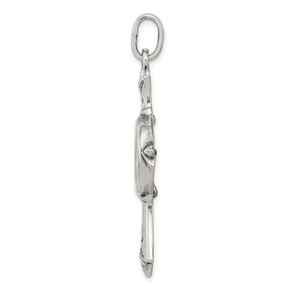 925 Sterling Silver Antiqued Widows Mite Coin Cross Pendant