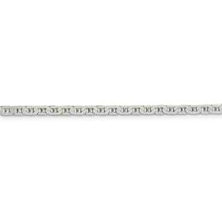 26" Sterling Silver 3mm Flat Anchor Chain Necklace