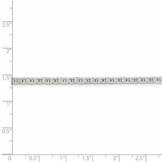 10" Sterling Silver 3mm Flat Anchor Chain Anklet