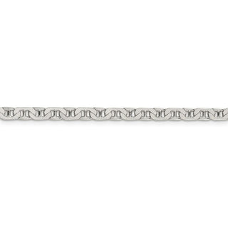 26" Sterling Silver 3.75mm Flat Anchor Chain Necklace