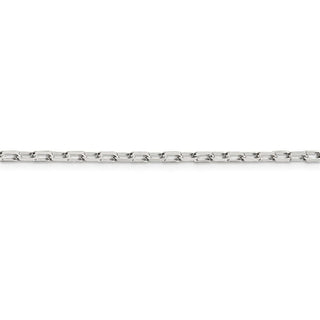 24" Sterling Silver 2.9mm Diamond-cut Long Link Cable Chain Necklace