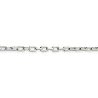 26" Sterling Silver 3.5mm Diamond-cut Long Link Cable Chain Necklace