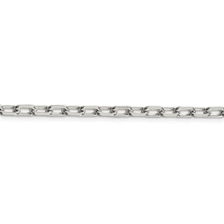 26" Sterling Silver 4.3mm Diamond-cut Long Link Cable Chain Necklace