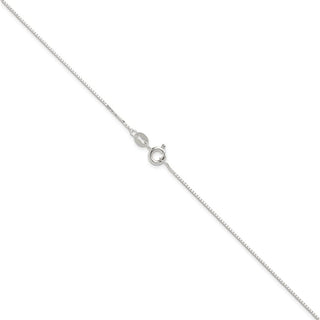 16" Sterling Silver .8mm 8 Sided Diamond-cut Box Chain
