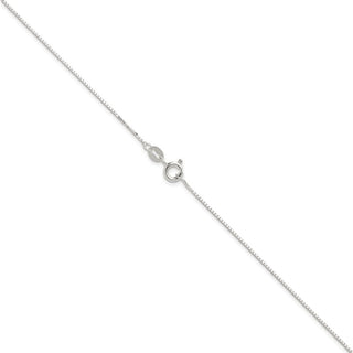 24" Sterling Silver .8mm 8 Sided Diamond-cut Box Chain