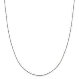 16" Sterling Silver 1.15mm 8 Sided Diamond-cut Box Chain Necklace