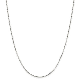 36" Sterling Silver 1.25mm 8 Sided Diamond-cut Box Chain Necklace