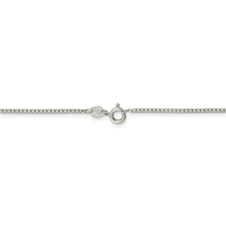 36" Sterling Silver 1.35mm 8 Sided Diamond-cut Box Chain Necklace