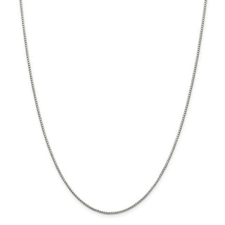 36" Sterling Silver 1.35mm 8 Sided Diamond-cut Box Chain Necklace