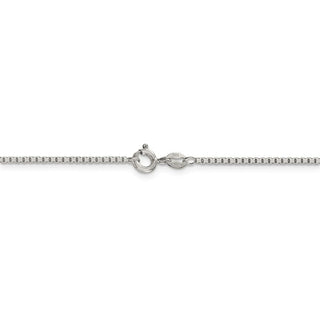 30" Sterling Silver 1.5mm 8 Sided Diamond-cut Box Chain Necklace