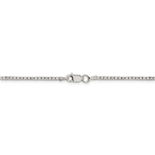 26" Sterling Silver 1.7mm 8 Sided Diamond-cut Box Chain Necklace