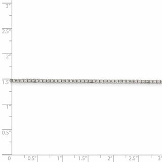 28" Sterling Silver 1.7mm 8 Sided Diamond-cut Box Chain Necklace