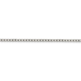 30" Sterling Silver 2.5mm 8 Sided Diamond-cut Box Chain Necklace