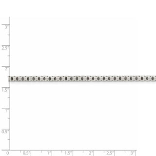 24" Sterling Silver 3.2mm 8 Sided Diamond-cut Box Chain Necklace