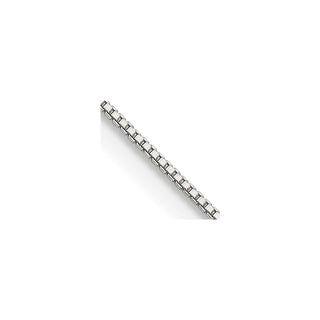 22" Sterling Silver .8mm Box Chain w/4in ext.