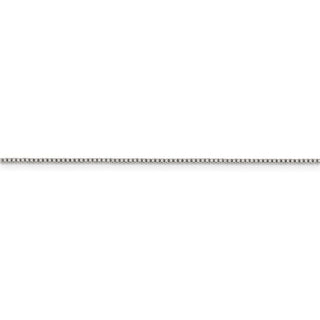 10" Sterling Silver .9mm Box Chain Anklet