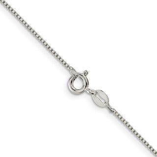 20" Rhodium-plated Sterling Silver .9mm Box Chain Necklace