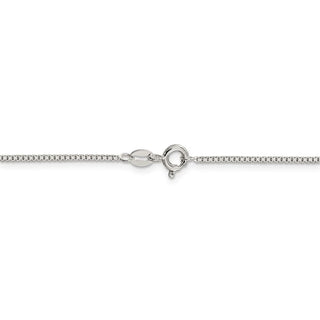 10" Sterling Silver 1.1mm Box Chain Anklet