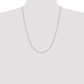 24" Sterling Silver 1.1mm Box Chain Necklace
