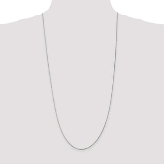 30" Sterling Silver 1.25mm Box Chain Necklace