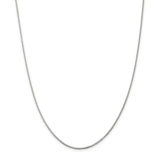 36" Sterling Silver 1.25mm Box Chain Necklace