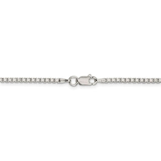 30" Sterling Silver 1.9mm Box Chain Necklace