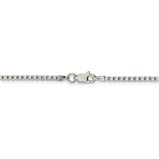 24" Sterling Silver 2mm Box Chain Necklace