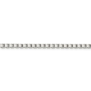 24" Sterling Silver 3mm Box Chain Necklace