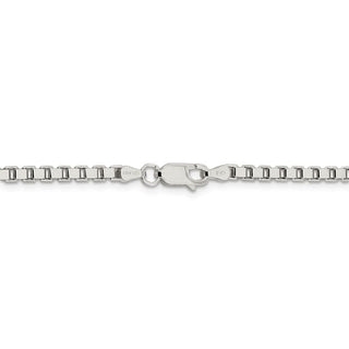 26" Sterling Silver 3mm Box Chain Necklace