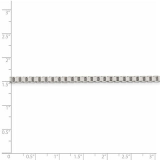 24" Sterling Silver 3.25mm Box Chain Necklace