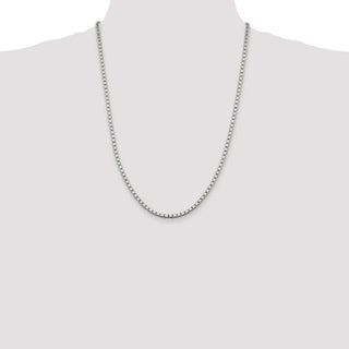 24" Sterling Silver 3.25mm Box Chain Necklace