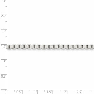 30" Sterling Silver 3.75mm Box Chain Necklace