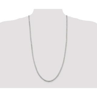 30" Sterling Silver 3.75mm Box Chain Necklace