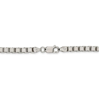 24" Sterling Silver 4.5mm Box Chain Necklace