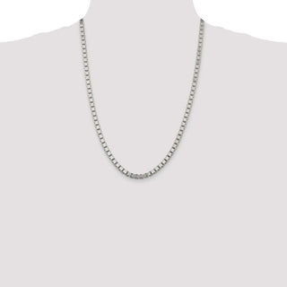 24" Sterling Silver 4.5mm Box Chain Necklace