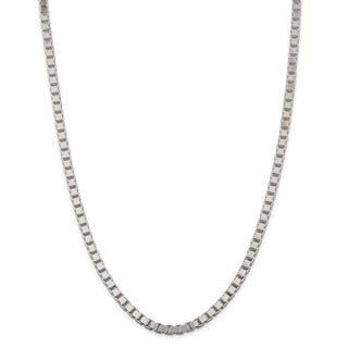 30" Sterling Silver 4.5mm Box Chain Necklace