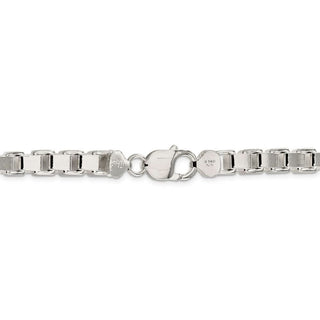 26" Sterling Silver 7mm Box Chain Necklace