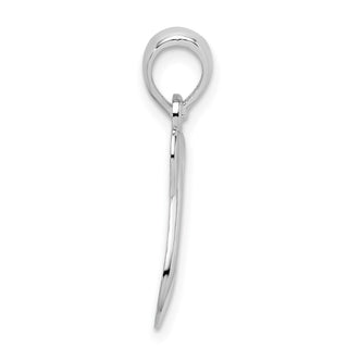 Sterling Silver Polished Swan w/Cut Out Baby Pendant