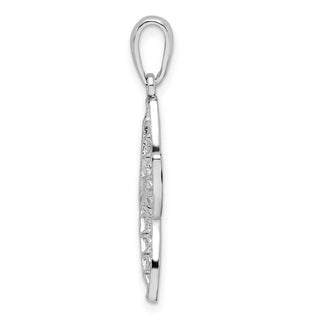 Sterling Silver Polished Cut-out Starfish Pendant