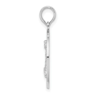 Sterling Silver Polish St. Augustine w/Lighthouse Circle Pendant