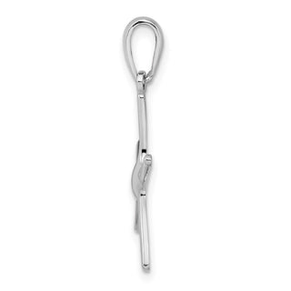 Sterling Silver Polished Starfish Pendant QC10075