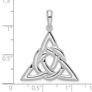 Sterling Silver Polished Celtic Trinity Knot Pendant