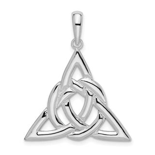 Sterling Silver Polished Celtic Trinity Knot Pendant